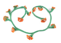 Пояс "Цветы", валяная шерсть Пояс "Цветы", валяная шерсть